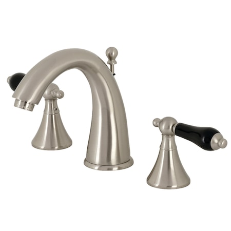 Kingston Brass KS2978PKL Duchess Widespread Bathroom Faucet W/ Brass Pop-Up, Nickel KS2978PKL